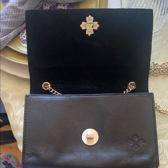 Patricia Nash Giada Black Leather Crossbody Bag - Picture 7 of 8